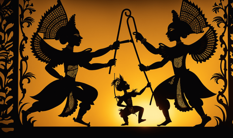 Wayang Kulit: Traditional shadow theater in Indonesia and Bali.