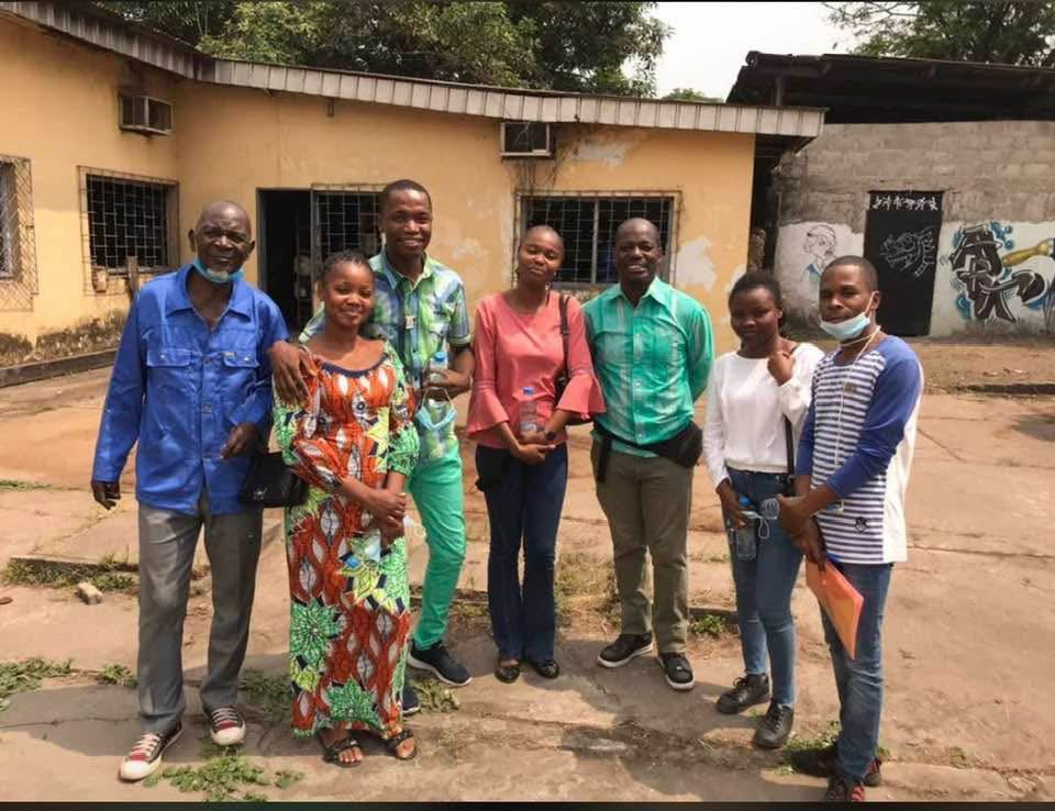 Sabiya's first visit to the Archives. Hassim Tall Boukambou is fifth from the left